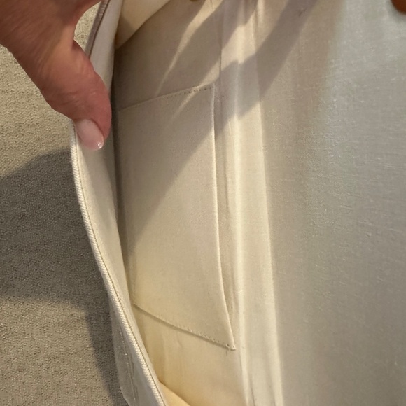 P - White Beaded Smiley Face Clutch/Handbag - Picture 4 of 4